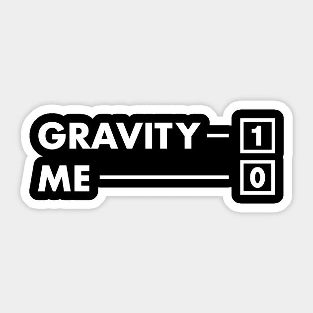 Gravity - Funny Broken Ankle Get Well Soon Gift Sticker by MeatMan